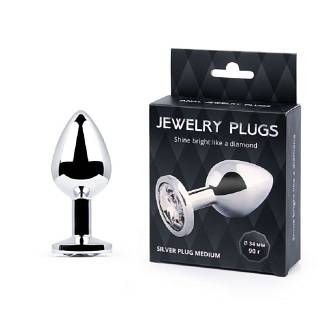 Silver plug medium    -: L 82 , D 34 , : 90 