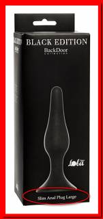   Slim Anal Plug Large Dark Grey 4205-04Lola 